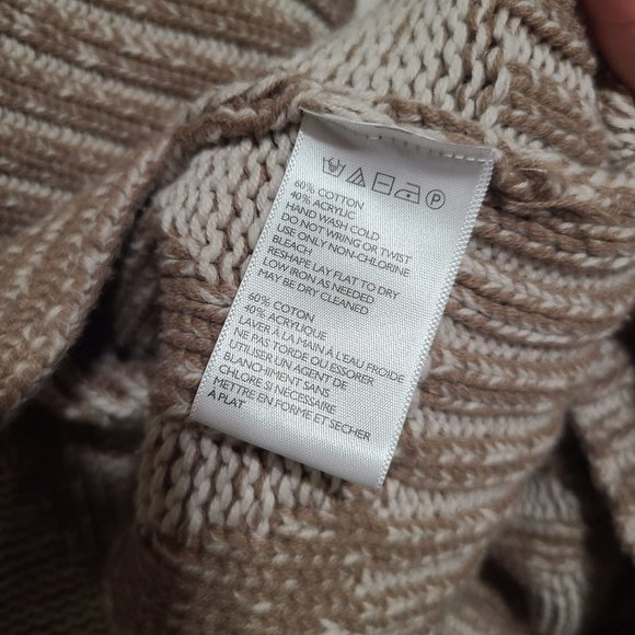 Staring At Stars Open Front Waterfall Boho Drapey Cardigan Size M Beige - Picture 5 of 5